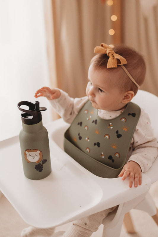 Trinkflasche Löwe Olive